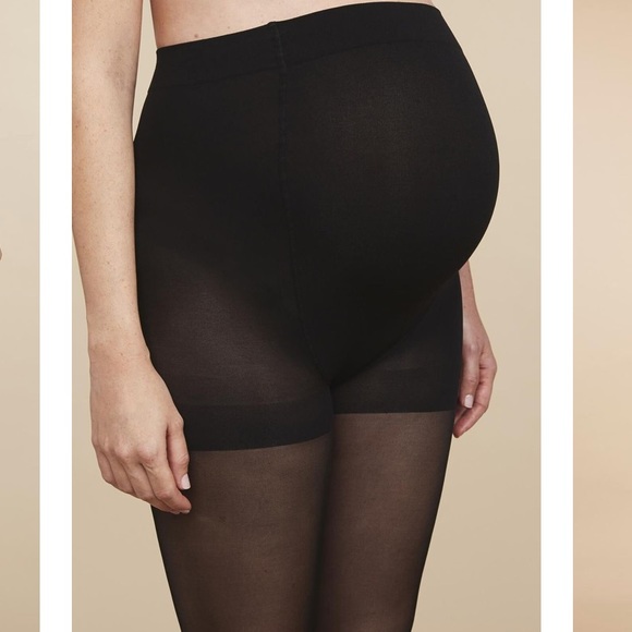 Maternity Sheer Black Tights - Picture 2 of 6